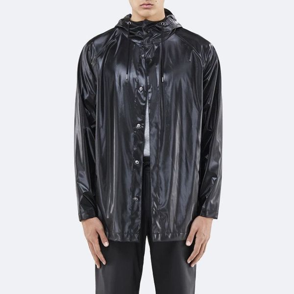 Rains Rains Short Coat 1267 SHINY BLACK