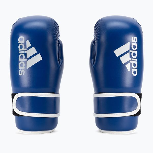 adidas adidas Point Fight боксови ръкавици Adikbpf100 синьо и бяло ADIKBPF100