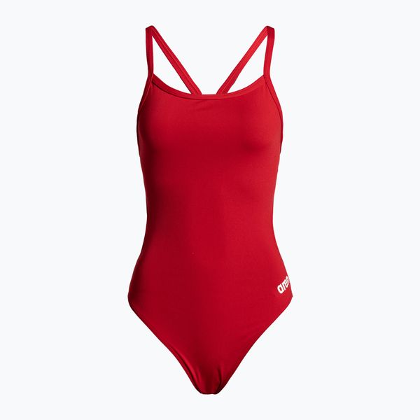 ARENA Дамски бански костюм от една част arena Team Challenge Solid red 004766