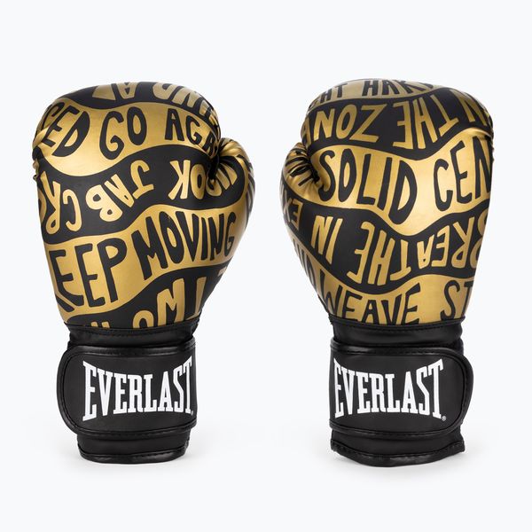 Everlast Everlast Spark черни/златни боксови ръкавици EV2150 BLK/GLD