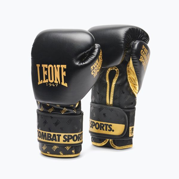 Leone 1947 Боксови ръкавици Leone Dna в черно и златно GN220