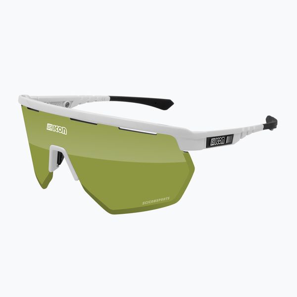 SCICON Очила за колоездене SCICON Aerowing white gloss/scnpp green trail EY26150800