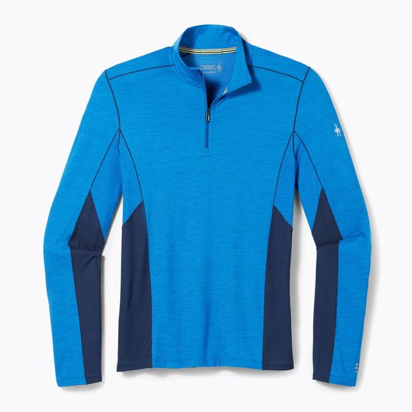 Smartwool Мъжка термо тениска Smartwool Merino Sport LS 1/4 Zip blue 11538