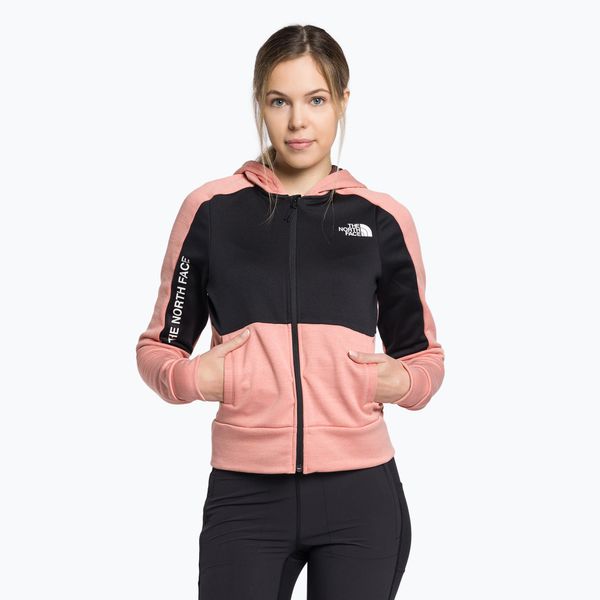 The North Face Дамски поларен суитшърт The North Face MA FZ розов NF0A5IF15W21