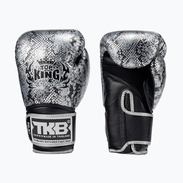Top King Боксови ръкавици Top King Muay Thai Super Star Snake black TKBGSS-02A-BK