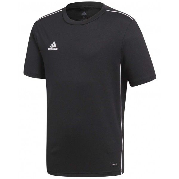 adidas adidas CORE18 JSY Y Юношеска футболна фланелка, черно, размер