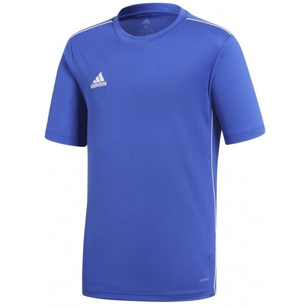 adidas adidas CORE18 JSY Y Юношеска футболна фланелка, синьо, размер