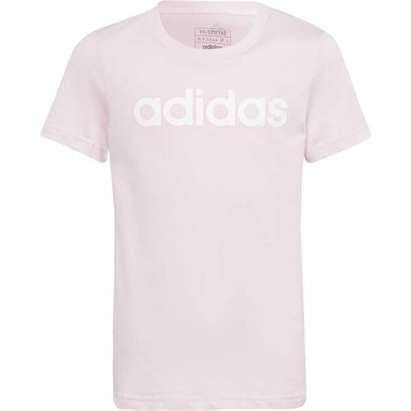 adidas adidas LIN T Тениска за момичета, розово, размер