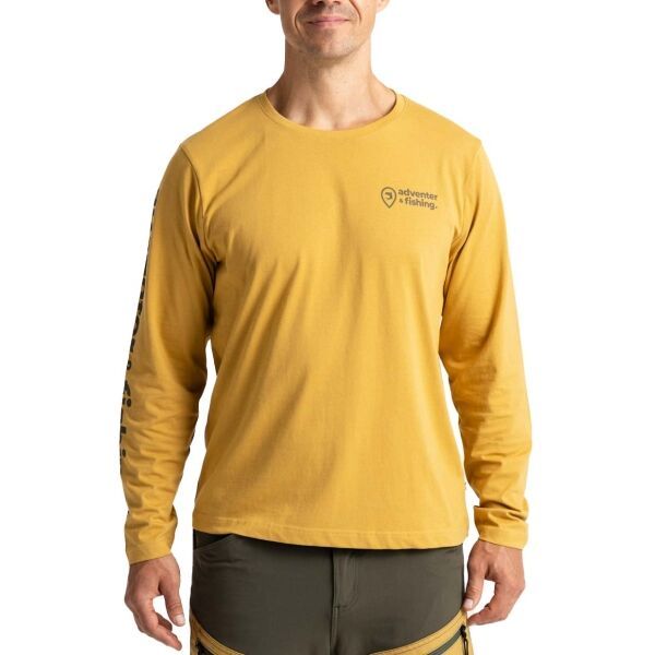 ADVENTER & FISHING ADVENTER & FISHING COTTON SHIRT SAND Мъжка тениска, оранжево, размер