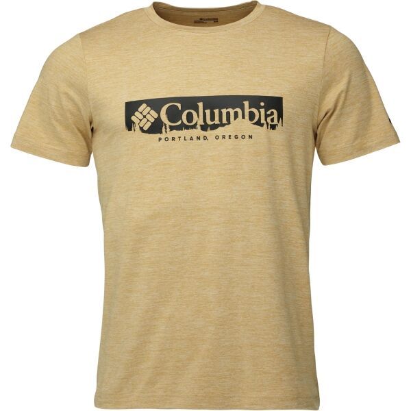 Columbia Columbia KWICK HIKE GRAPHIC SS TEE Мъжка тениска, бежово, размер