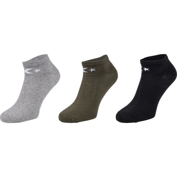 Converse Converse BASIC MEN LOW CUT 3PP Мъжки чорапи, черно, размер 43-46