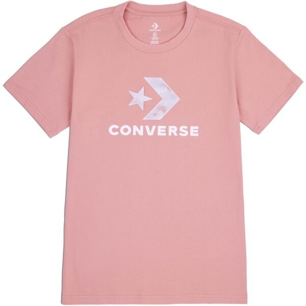 Converse Converse SEASONAL STAR CHEVRON SS TEE Дамска тениска, розово, размер