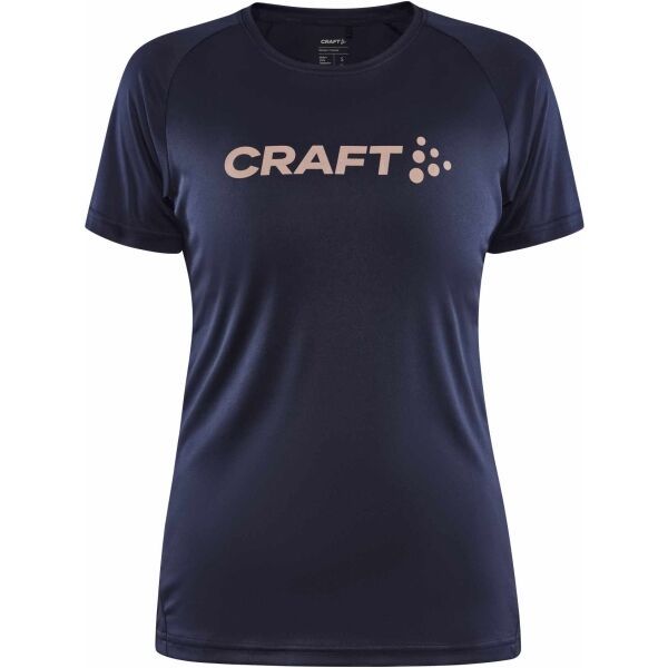 Craft Craft CORE ESSENCE LOGO TEE W Дамска функционална тениска, тъмносин, размер XS