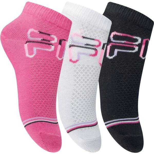 Fila Fila JUNIOR GIRL 3P Момичешки ниски чорапи, розово, размер
