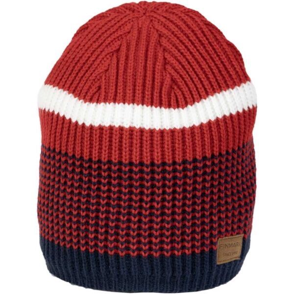 Finmark Finmark WINTER HAT Мъжка плетена шапка, червено, размер os