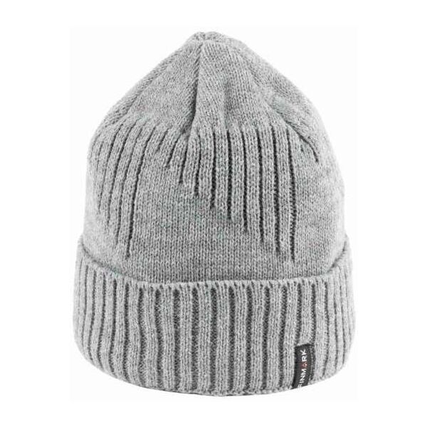 Finmark Finmark zimní čepice Зимна плетена  шапка, сиво, размер
