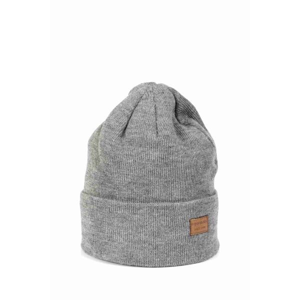 Finmark Finmark zimní čepice Зимна плетена  шапка, сиво, размер