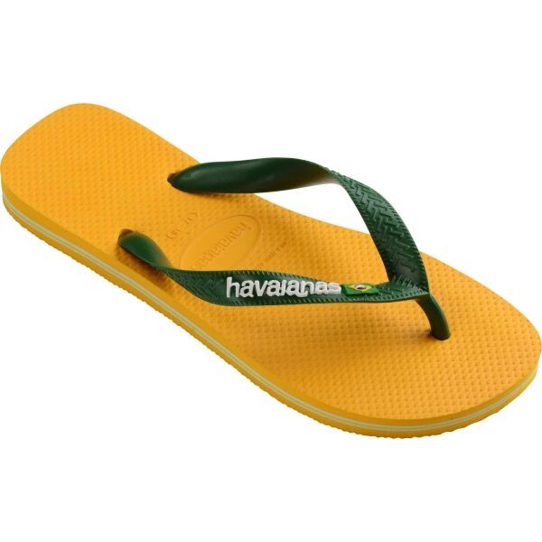 HAVAIANAS HAVAIANAS BRASIL LOGO Универсални чехли, жълто, размер 39/40