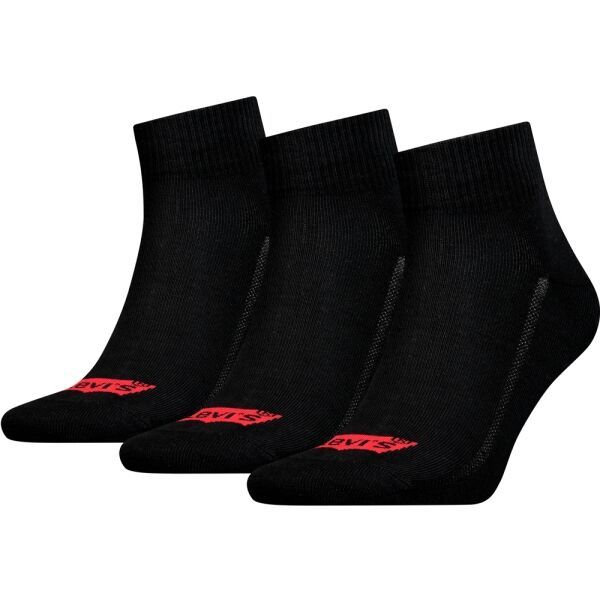 Levi's&reg; Levi's&reg; MID CUT BATWING LOGO 3P Универсални чорапи, черно, размер
