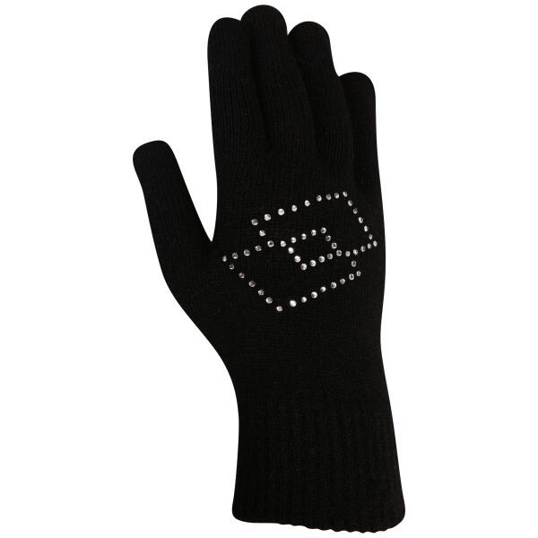 Lotto Lotto ELIS Детски плетени ръкавици, черно, размер UNI