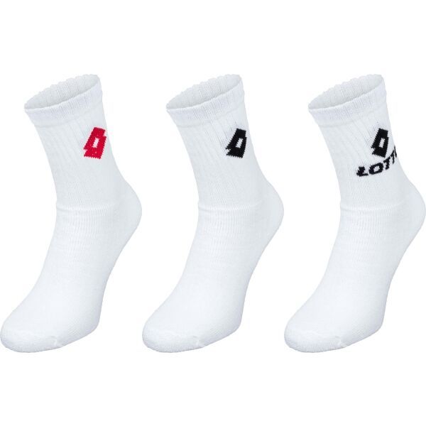 Lotto Lotto TENNIS 3P Универсални спортни чорапи, бяло, размер 35-38