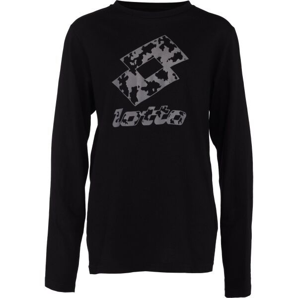 Lotto Lotto SMART B IV TEE LS Момчешка тениска, черно, размер