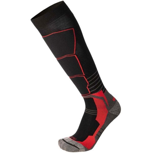 Mico Mico MEDIUM WEIGHT SUPERTHERMO MERINO SKI Скиорски три четвърти чорапи, черно, размер