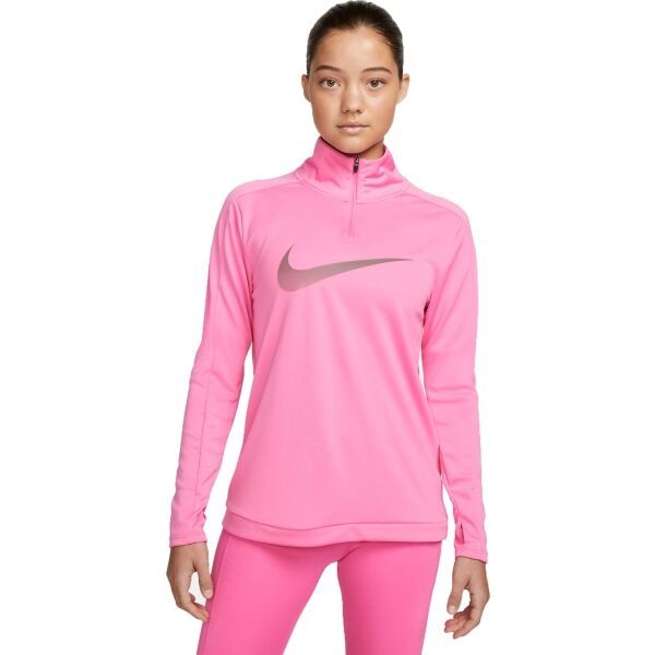 Nike Nike NK DF SWOOSH HBR HZ Дамски суитшърт, розово, размер M