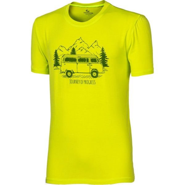 PROGRESS PROGRESS PIONEER BULLI Мъжка тениска от бамбук, жълто, размер