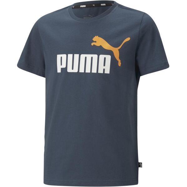 Puma Puma ESS + 2 COL LOGO TEE Тениска за момчета, тъмносин, размер