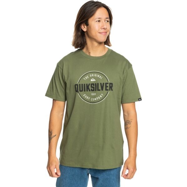 Quiksilver Quiksilver CIRCLE UP Мъжка тениска, khaki, размер