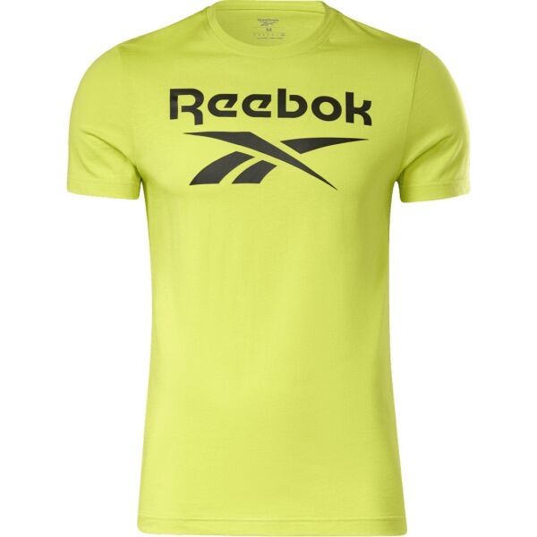 Reebok Reebok RI BIG LOGO TEE Мъжка тениска, светло-зелено, размер