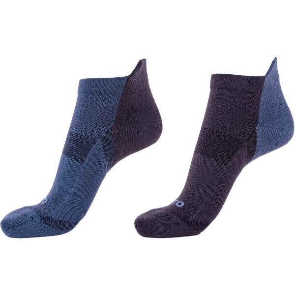 Runto Runto RUN SOCKS  2P 2 чифта спортни чорапи с антибактериална обработка, тъмносиво, размер 43-46