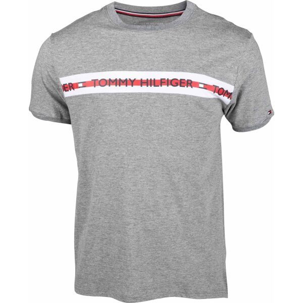 Tommy Hilfiger Tommy Hilfiger CN SS TEE LOGO Мъжка тениска, сиво, размер S