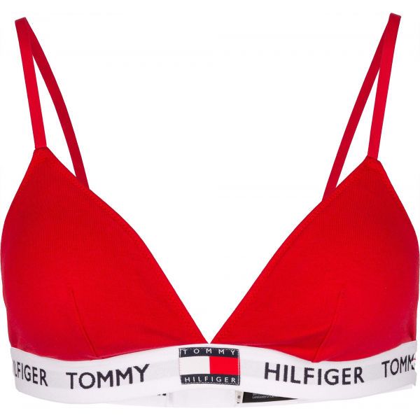 Tommy Hilfiger Tommy Hilfiger PADDED TRIANGLE BRA Дамско  бюстие, червено, размер XS