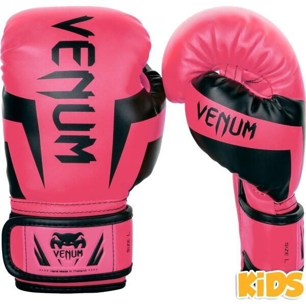 Venum Venum ELITE BOXING GLOVES KIDS - EXCLUSIVE FLUO Детски боксьорски ръкавици, розово, размер M