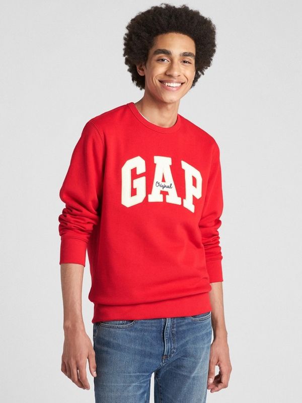 GAP GAP Logo Sweatshirt Cherven