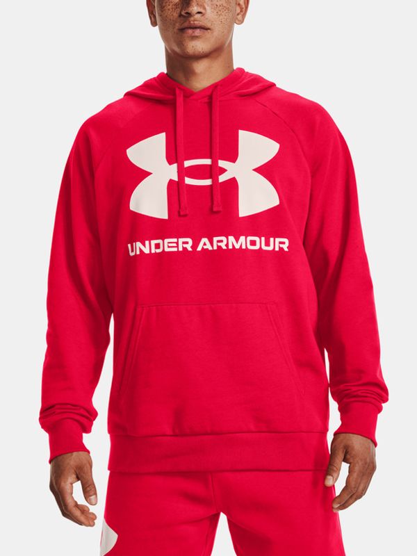 Under Armour Under Armour UA Rival Fleece Big Logo HD Sweatshirt Cherven