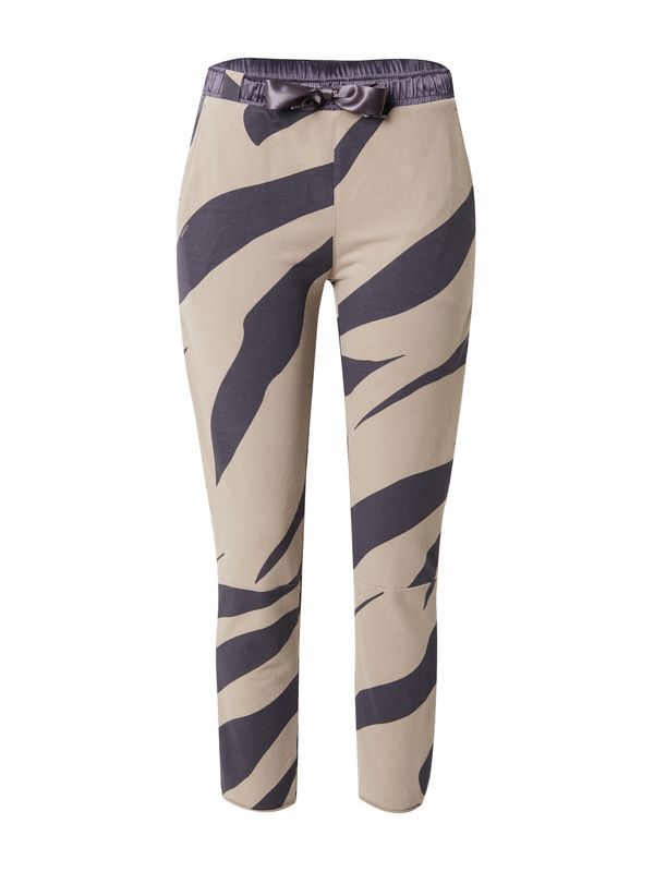 10Days 10Days Панталон  сиво-бежово / тъмнолилаво