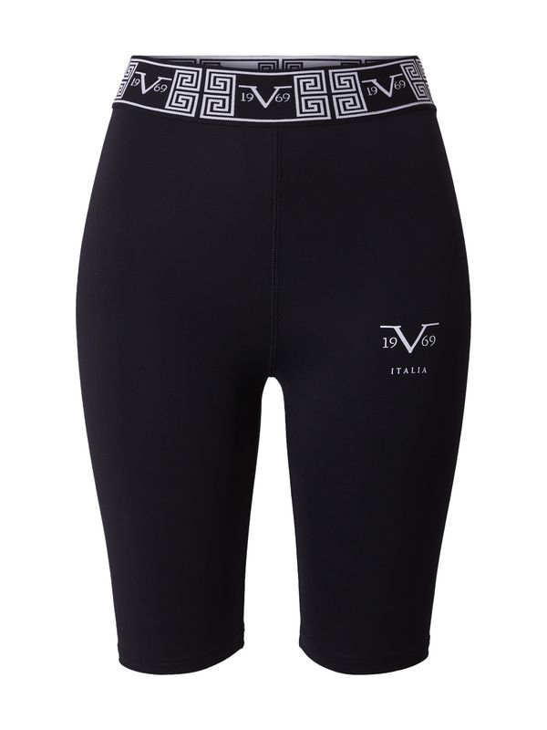 19V69 ITALIA 19V69 ITALIA Спортен панталон 'ALEXA'  черно / бяло