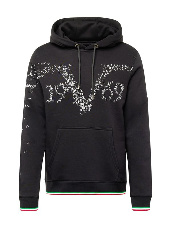 19V69 ITALIA 19V69 ITALIA Суичър 'CARTER'  черно / бяло