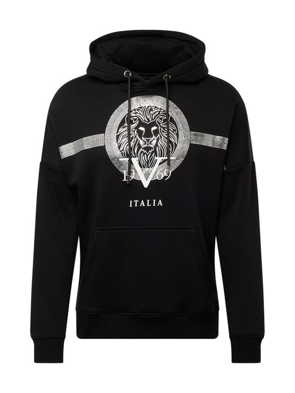 19V69 ITALIA 19V69 ITALIA Суичър 'Clint'  черно / бяло