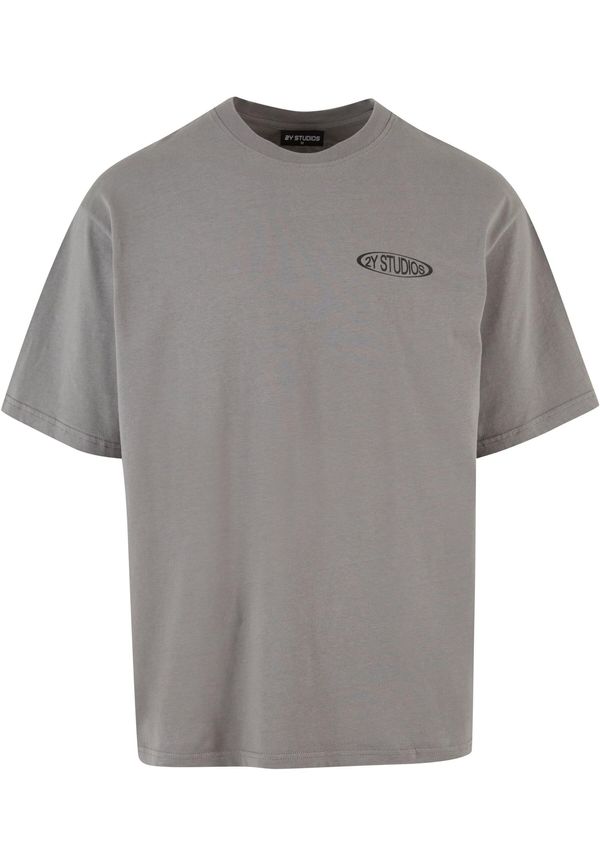 2Y Studios 2Y Studios Тениска 'Introspect'  синьо / сиво / черно / бяло