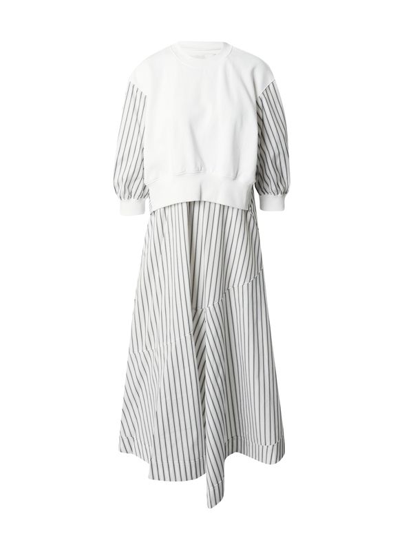 3.1 Phillip Lim 3.1 Phillip Lim Рокля  черно / бяло / мръсно бяло