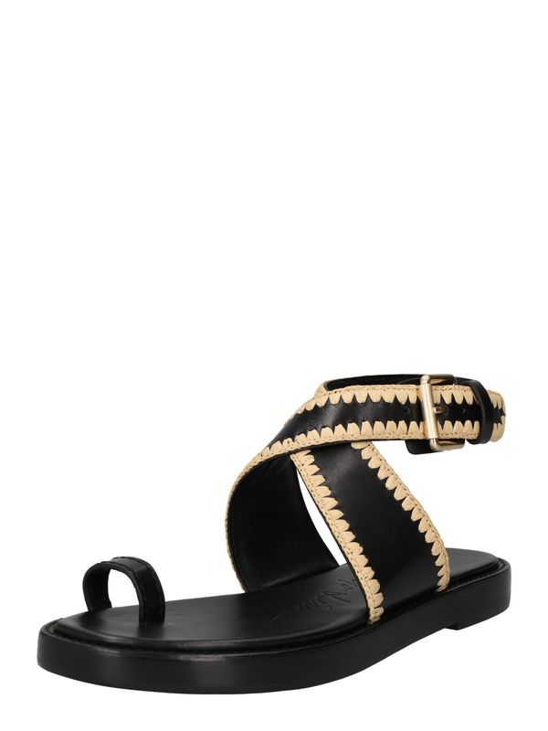 3.1 Phillip Lim 3.1 Phillip Lim Сандали с разделител за пръстите 'NAYA'  бежово / черно