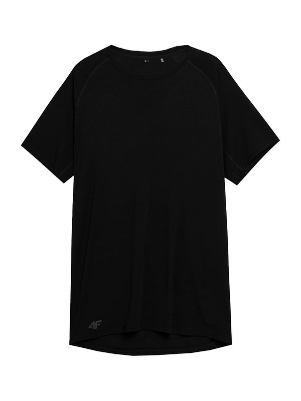 4F 4F Функционална тениска  антрацитно черно / черно