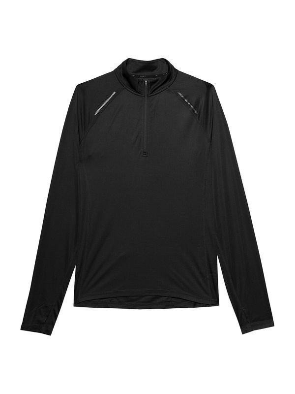 4F 4F Функционална тениска  камък / черно