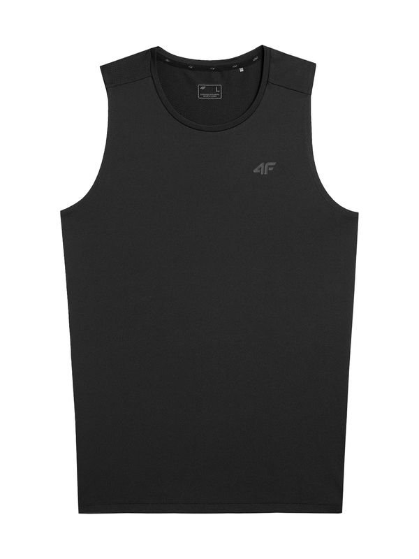 4F 4F Функционална тениска  тъмносиво / черно