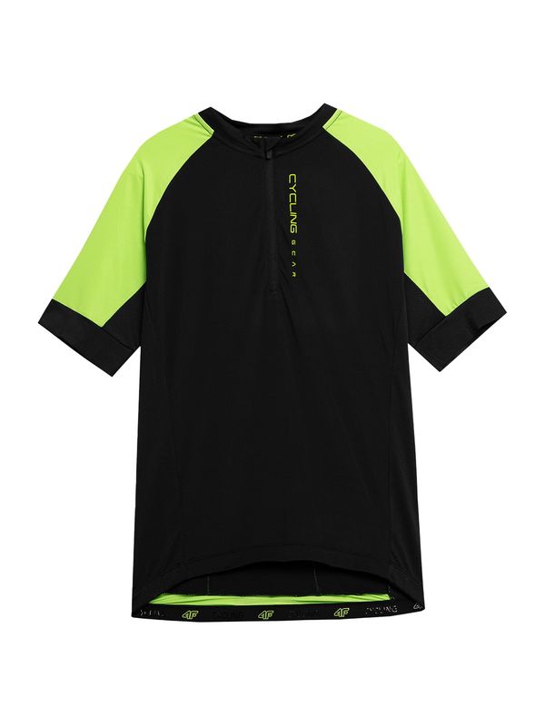 4F 4F Функционална тениска  ябълка / черно