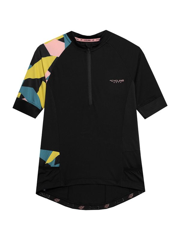 4F 4F Функционална тениска  жълто / зелено / сьомга / черно